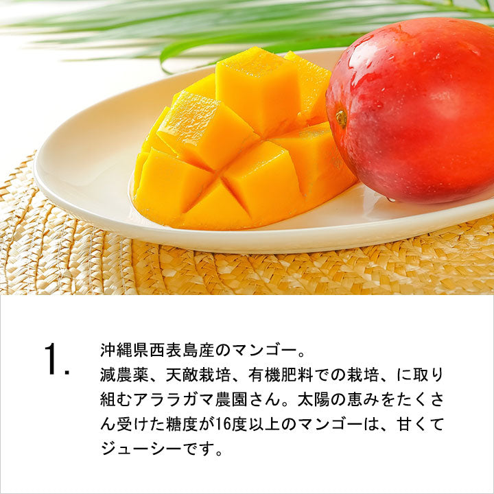 マンゴーとピーチパイン大福セット（各3個6個入） – 丸三老舗